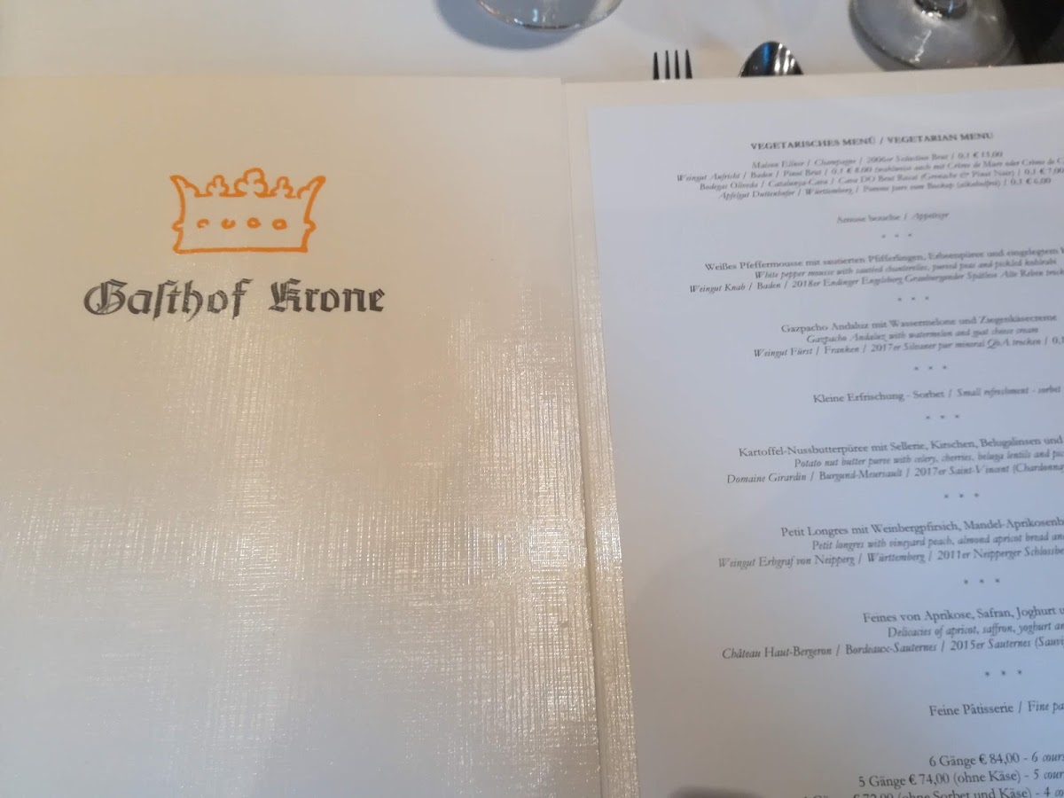 Menu Gasthof Krone - Krone Waldenbuch Gmbh-10
