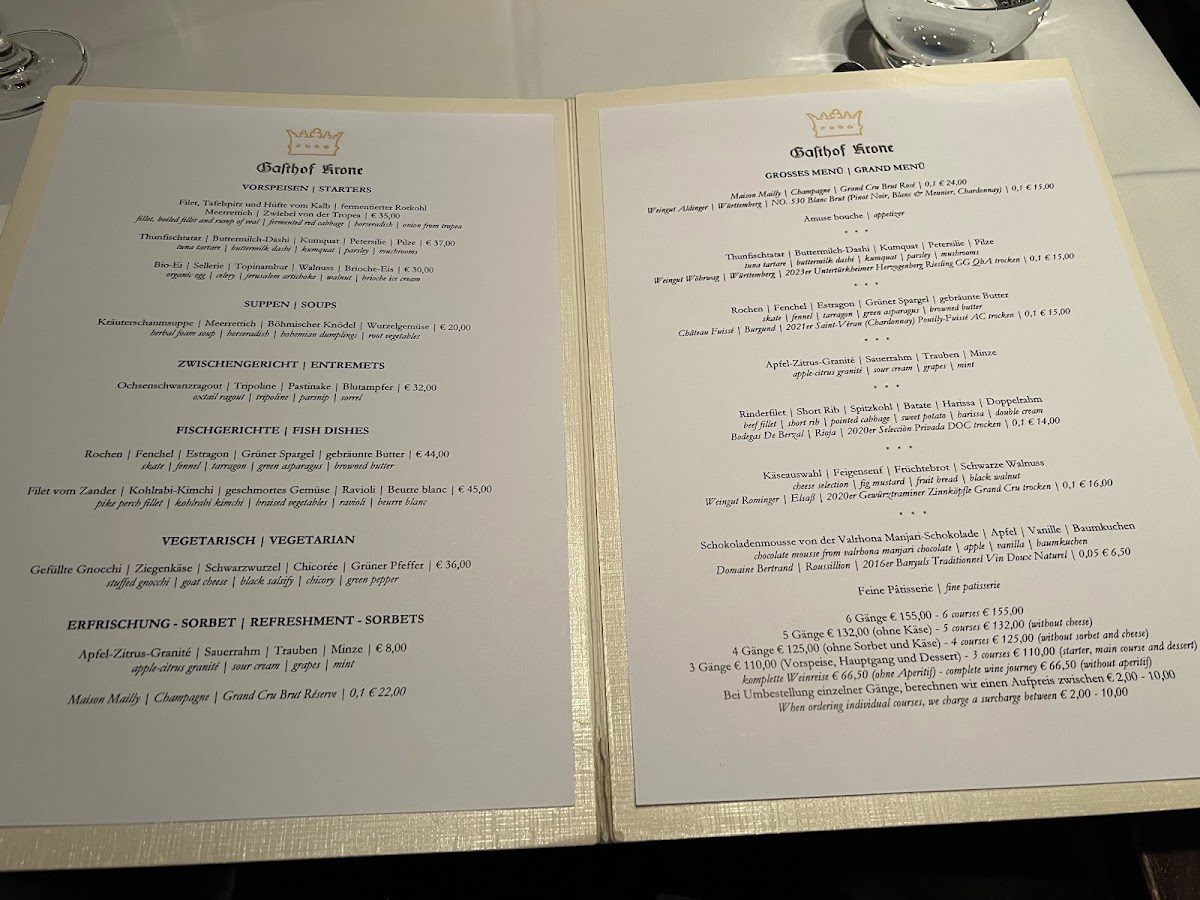 Menu Gasthof Krone - Krone Waldenbuch Gmbh-2