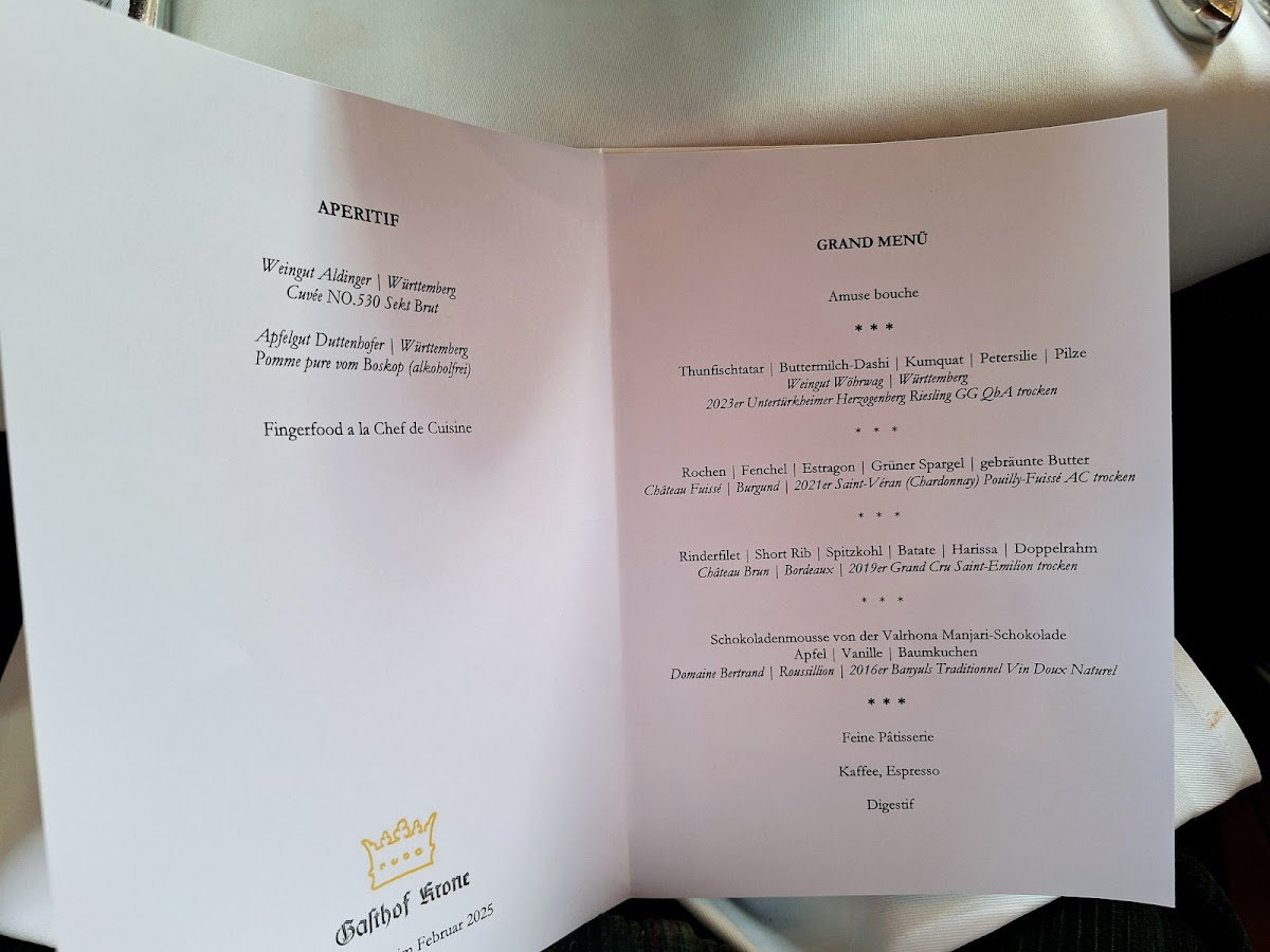 Menu Gasthof Krone - Krone Waldenbuch Gmbh-7